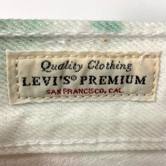 Levi’s Premium High-Rise Deconstructed Skirt Women’s Sz 2 Mini Hipster Colorful - Picture 8 of 10